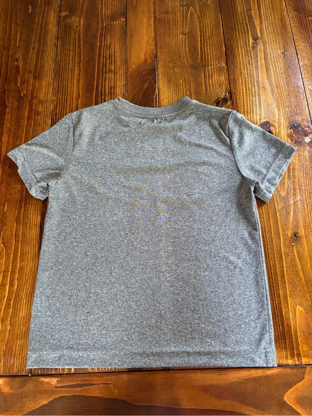 Nike Dri-FIT Boys 6 Gray Logo Crew Neck Short Sleeve Training T-Shirt